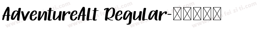 AdventureAlt Regular字体转换